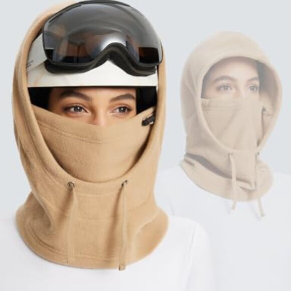 Thermal Fleece Balaclava Ski Mask Winter Face Cover Hood Cold Weather Gear